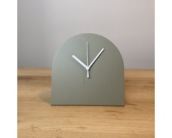 STALEN DESIGN - Klok BURGL - OLIJFGRIJS - Tafelklok