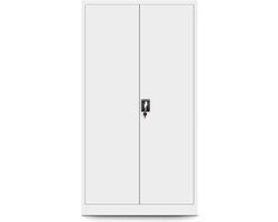 Stalen Kast – Metalen Opbergkast – Archiefkast – Kantoorkast – Dossierkast – Geheime Vak – 3 Verstelbare Legplanken – Veiligheidscilinderslot