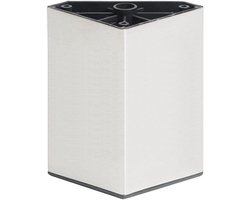 Stalen meubelpoot chroom vierkant 5 bij 5 cm en hoogte 8 cm (5 x 5 cm) - Set van 4 stuks