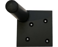 Stalen meubelpoot zwart conisch 2,8 bij 2,8 cm en hoogte 17 cm - Set van 4 stuks