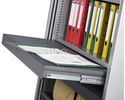 Stalen roldeurkast 198x120x43cm Aluminium