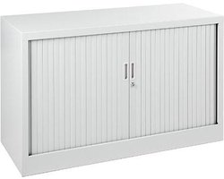 Stalen roldeurkast 69x120x43cm Antraciet met topblad Grijs