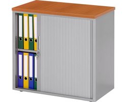 Stalen roldeurkast 72,5x80x43cm bladkleur Lichtgrijs framekleur Antraciet (Ral 7016)