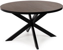 Stalux Eettafel - Tafel Daan - Duurzaam Design - Ruime Tafel - Eenvoudige Montage - Bruin - 135 cm