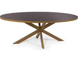 Stalux Eettafel - Tafel Mees - Duurzaam ontwerp - Ruime tafel - Hoogwaardige afwerking - Bruin - 240 cm