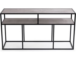 Stalux Side-table - Bijzettafel Teun - Industrieel Design - Duurzaam Materiaal - Eenvoudige Montage - Beton - 150 cm