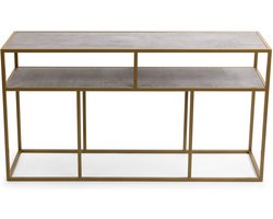 Stalux Side-table - Bijzettafel Teun - Industrieel Design - Duurzaam Materiaal - Eenvoudige Montage - Beton - 150 cm
