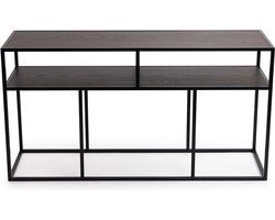 Stalux Side-table - Bijzettafel Teun - Uniek Design - Duurzaam Materiaal - Eenvoudige Montage - Bruin Hout - 150 cm