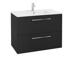 STAMAR - Badkamerkast met wastafel 70 cm hangend met 2 lades en soft-close - wastafelmeubel - badkamermeubel