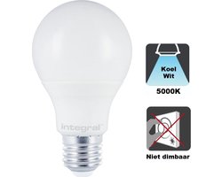 Standaard bol - E27 - 8.6W - Helder Wit - 5000K - Opaal