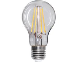 Standaard bol - E27 - 8W - Extra Warm Wit - 2700K - Dimbaar - Filament - Helder