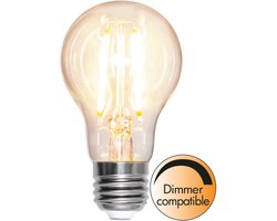 Standaard bol - E27 - 8W - Extra Warm Wit - 2700K - Dimbaar - Filament - Helder