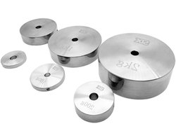 Standaard Gewicht - Kalibratieblok - Precisie Meten - Roestvrij Staal - 50 gram - Zilver