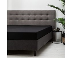Standaard hoeslaken - Maat: 140 x 200 cm - Katoen - Zwart - Fresh & Co