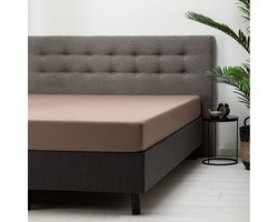 Standaard hoeslaken - Maat: 180 x 200/210 cm - Katoen - Taupe - Fresh & Co