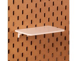 Standaard plankje vlak voor Ikea Skadis Pegboard 16x10 cm - Wit - Display