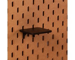 Standaard plankje vlak voor Ikea Skadis Pegboard 8x7,5 cm - Zwart - Display