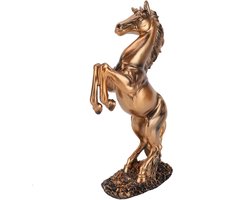 Standbeelden en Sculpturen Dieren Beeldjes Home Decor - Paard Sculptuur Thuis Bureau Decor Ornament 31.5 × 18 cm/12.4 × 7.09 Inch(Goud)