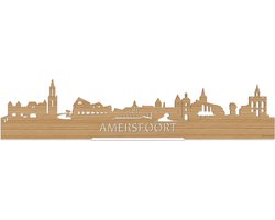 Standing Skyline Amersfoort Bamboe hout - 40 cm - Woon decoratie om neer te zetten en om op te hangen - Meer steden beschikbaar - Cadeau voor hem - Cadeau voor haar - Jubileum - Verjaardag - Housewarming - Aandenken aan stad - WoodWideCities