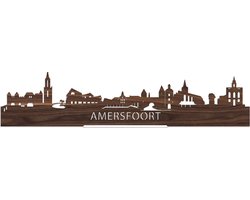 Standing Skyline Amersfoort Notenhout - 40 cm - Woon decoratie om neer te zetten en om op te hangen - Meer steden beschikbaar - Cadeau voor hem - Cadeau voor haar - Jubileum - Verjaardag - Housewarming - Aandenken aan stad - WoodWideCities