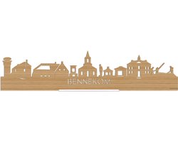 Standing Skyline Bennekom Bamboe hout - 60 cm - Woondecoratie design - Decoratie om neer te zetten en om op te hangen - Meer steden beschikbaar - Cadeau voor hem - Cadeau voor haar - Jubileum - Verjaardag - Housewarming - Interieur - WoodWideCities