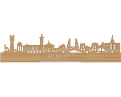 Standing Skyline Boskoop Bamboe hout - 40 cm - Woon decoratie om neer te zetten en om op te hangen - Meer steden beschikbaar - Cadeau voor hem - Cadeau voor haar - Jubileum - Verjaardag - Housewarming - Aandenken aan stad - WoodWideCities