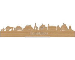 Standing Skyline Edinburgh Bamboe hout - 60 cm - Woondecoratie design - Decoratie om neer te zetten en om op te hangen - Meer steden beschikbaar - Cadeau voor hem - Cadeau voor haar - Jubileum - Verjaardag - Housewarming - Interieur - WoodWideCities