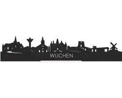 Standing Skyline Wijchen Zwart hout - 40 cm - Woon decoratie om neer te zetten en om op te hangen - Meer steden beschikbaar - Cadeau voor hem - Cadeau voor haar - Jubileum - Verjaardag - Housewarming - Aandenken aan stad - WoodWideCities