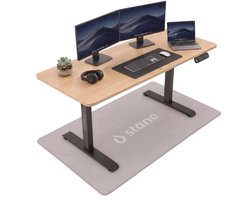 Stane Zit Sta Bureau Elektrisch Verstelbaar - Incl. Kabelgoot - 140 x 60 cm - Eiken