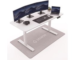 Stane Zit Sta Bureau Elektrisch Verstelbaar - Incl. Kabelgoot - 160 x 80 cm - Wit