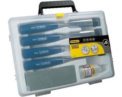 STANLEY 0-16-130 Houtbeitelset - 6-delig - met opbergbox