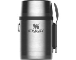 Stanley Adventure All-In-One Voedselcontainer met Spork 0.53L - Thermos Lunchbox Houdt 12 Uur Warm, Of Koud - Dubbelwandige Isolatie - Lekvrij - BPA Vrij - Roestvrijstaal