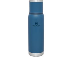 Stanley Adventure To-Go Thermosfles 1L - 25 Uur Warm - 27 Uur Koud - Lekvrij - Geïsoleerd Deksel - BPA-Vrij - Doorschenkstop Om Gecontroleerd Te Schenken - Vaatwasserbestendig - Abyss