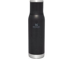 Stanley Adventure To-Go Thermosfles 1L - 25 Uur Warm - 27 Uur Koud - Lekvrij - Geïsoleerd Deksel - BPA-Vrij - Doorschenkstop Om Gecontroleerd Te Schenken - Vaatwasserbestendig - Black