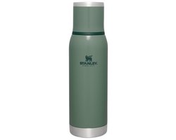Stanley Adventure To-Go Thermosfles 750 ml - 20 Uur Warm - 25 Uur Koud - Lekvrij - Geïsoleerd Deksel - BPA-Vrij - Doorschenkstop Om Gecontroleerd Te Schenken - Vaatwasserbestendig - Hammertone Green