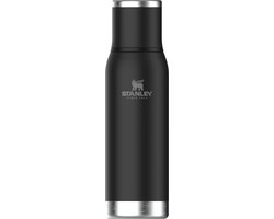 Stanley Adventure To-Go Thermosfles 750 ml - 20 Uur Warm - 25 Uur Koud - Lekvrij - Geïsoleerd Deksel - BPA-Vrij - Doorschenkstop Om Gecontroleerd Te Schenken - Vaatwasserbestendig - Black