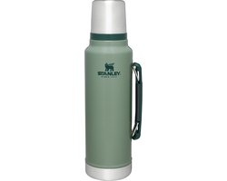 Stanley Classic Legendary Thermosfles 1.4L Houdt 40 Uur Warm, 35 Uur Koud - Lekvrij - Vaatwasserbestendig - BPA-Vrij - Voor Koffie, Thee en Meer - Roestvrijstalen Thermoskan - Matte Black