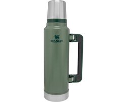 Stanley Classic Legendary Thermosfles 1.4L - Houdt 40 Uur Warm, 35 Uur Koud - Vaatwasserbestendig - Roestvrijstalen Thermoskan - Lekvrij - Hammertone Green