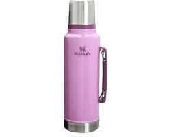 Stanley Classic Legendary Thermosfles (1.4L) met Handvat – RVS Vacuümfles met Bekerdeksel – Lekvrij – Houdt Drank 24u Warm/Koud – BPA-vrij – Hammertone Lilac