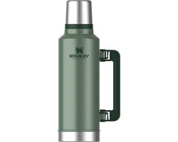 Stanley Classic Legendary Thermosfles 1.9L - Houdt 45 Uur Warm, 2 Dagen Koud - Vaatwasserbestendig - Roestvrijstalen Thermoskan - Lekvrij - Hammertone Green