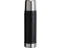 Stanley Classic Legendary Thermosfles 750 ml - Houdt 20 Uur Warm Of Koud - Lekvrij - Vaatwasserbestendig - BPA-Vrij - Voor Koffie, Thee en Meer - Roestvrijstalen Thermoskan - Black 2.0