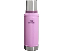 Stanley Classic Legendary Vacuum Bottle 0.94L (Hammertone Lilac) – Thermosfles RVS – Dubbelwandige Vacuüm Isolatie – Lekvrij – Houdt Drank 24 Uur Warm/Koud – Duurzame Outdoor Drinkfles