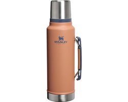 Stanley Classic Legendary Vacuum Bottle 1.4L (Toast) – Thermosfles RVS – Dubbelwandige Vacuüm Isolatie – Lekvrij – Houdt Drank 24 Uur Warm/Koud – Duurzame Outdoor Drinkfles