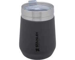 Stanley Go Everyday Tumbler 0.29L - Houdt 5 Uur Koud / 1.5 Uur Heet - Roestvrijstalen Beker Voor Wijn, Cocktails, Koffie, Thee - BPA-Vrij - Vaatwasmachinebestendig - Charcoal