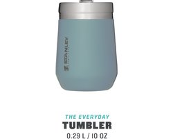 Stanley Go Everyday Tumbler 0.29L - Houdt 5 Uur Koud / 1.5 Uur Heet - Roestvrijstalen Beker Voor Wijn, Cocktails, Koffie, Thee - BPA-Vrij - Vaatwasmachinebestendig - Shale