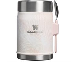 STANLEY The Legendary Classic Food Jar + Spork 14oz/0,41 L (Sahara Plume) – Geïsoleerde Thermos Voedselcontainer met Lekvrije Deksel en Roestvrij Staal