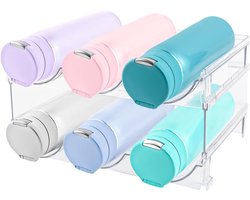 Stapelbaar Wijnrek en Flessenhouder voor Koelkast en Kast