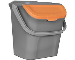 Stapelbare afvalbak ‘Basta’ - Oranje - Sterk & Ruimtebesparend - Afval scheiden
