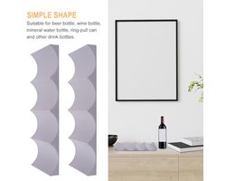 Stapelbare Flessenhouders voor Koelkast - Siliconen Flessenrek voor Keuken en Pantry - 2 Stuks