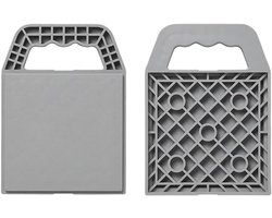 Stapelbare Steunplaten met Handgreep voor Caravans en Campers - Set van 4 Onderlegplaten